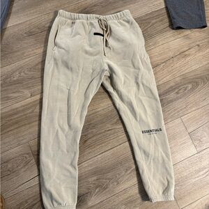 Fear of God Essentials Beige Jogger Pants
